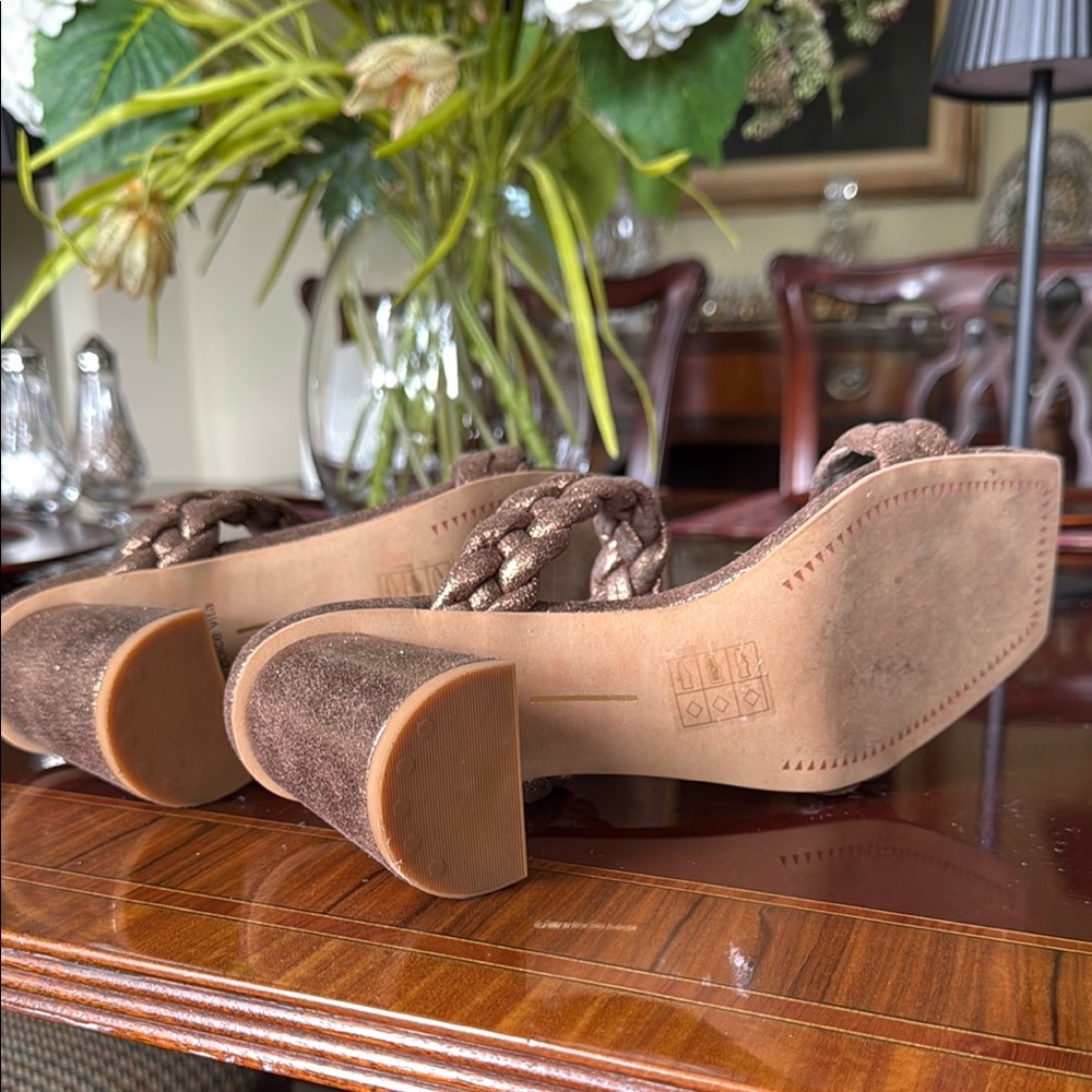 Dolce Vita Brown Heeled Sandals - Picture 8 of 16